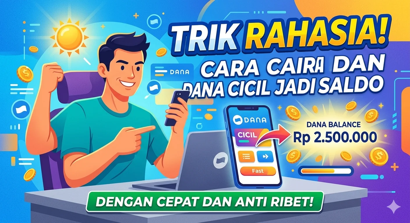 Trik Rahasia! Cara Cairkan DANA Cicil Jadi Saldo